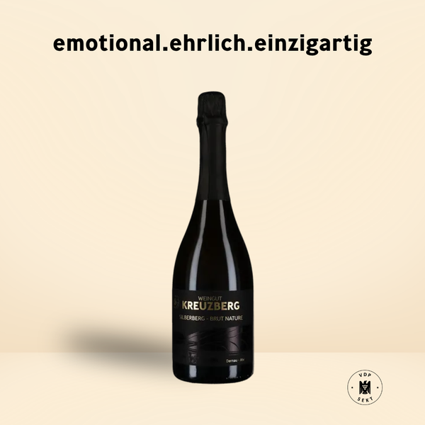 2020er SILBERBERG Spätburgunder VDP.SEKT.PRESTIGE brut nature traditionelle Flaschengärung 0,75l